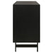 Coaster Aminah 3-door Wooden Accent Cabinet Natural and Black Default Title