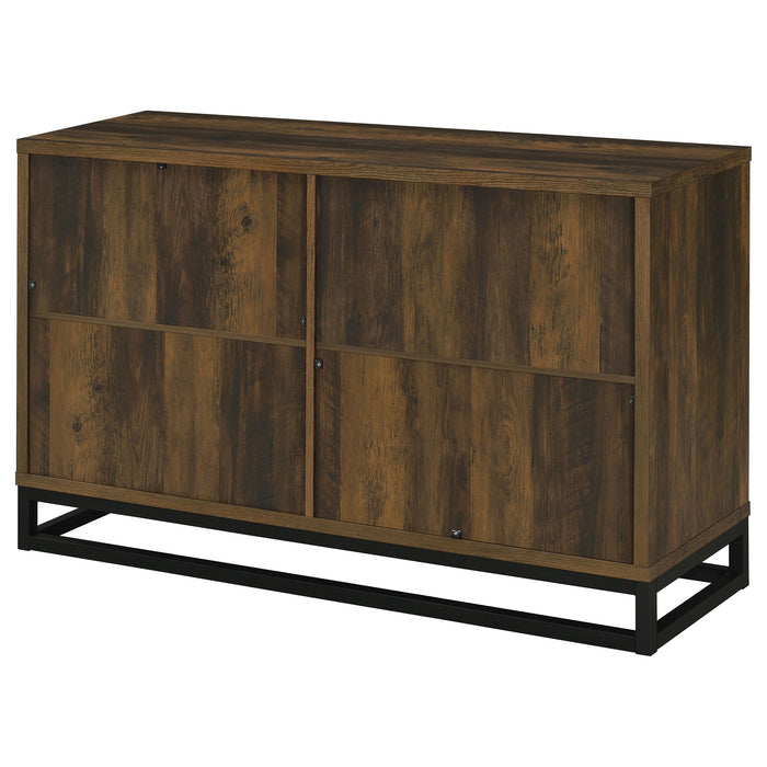 Coaster Ryatt 4-door Engineered Wood Accent Cabinet Dark Pine Default Title