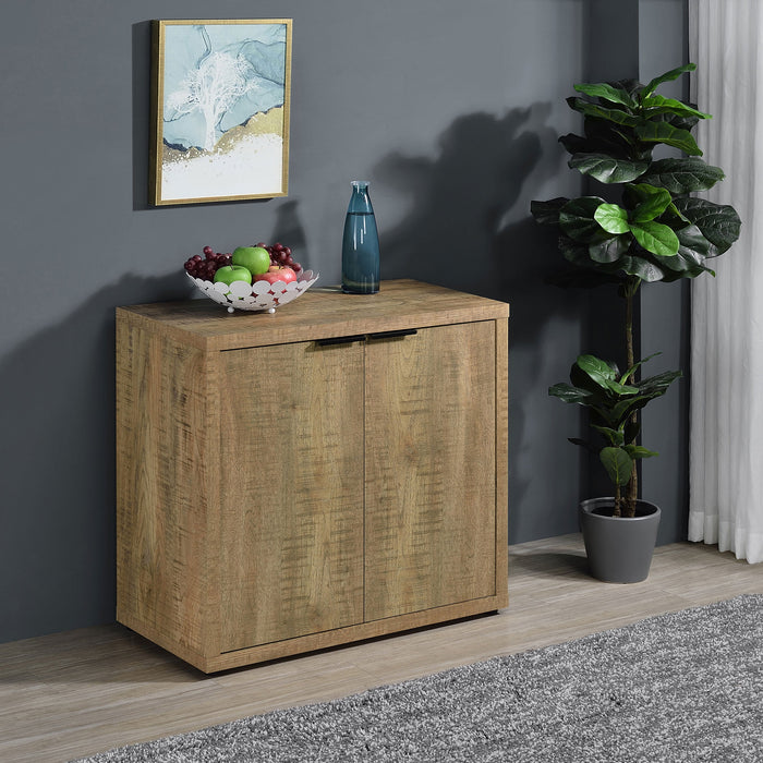 Coaster Pepita 2-door Engineered Wood Accent Cabinet with Adjustable Shelves Mango Brown Default Title