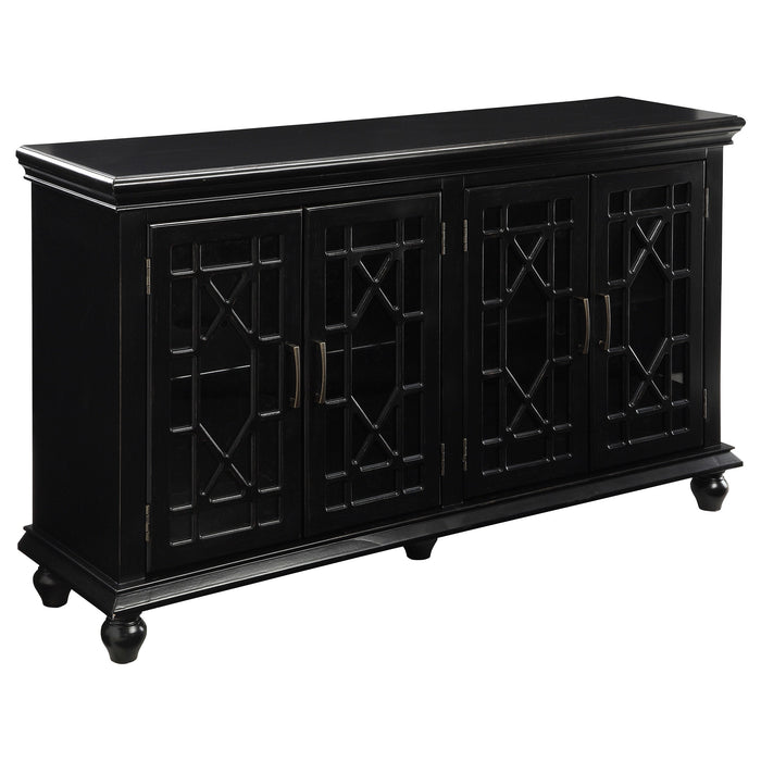 Coaster Kovu 4-door Accent Cabinet Black Default Title