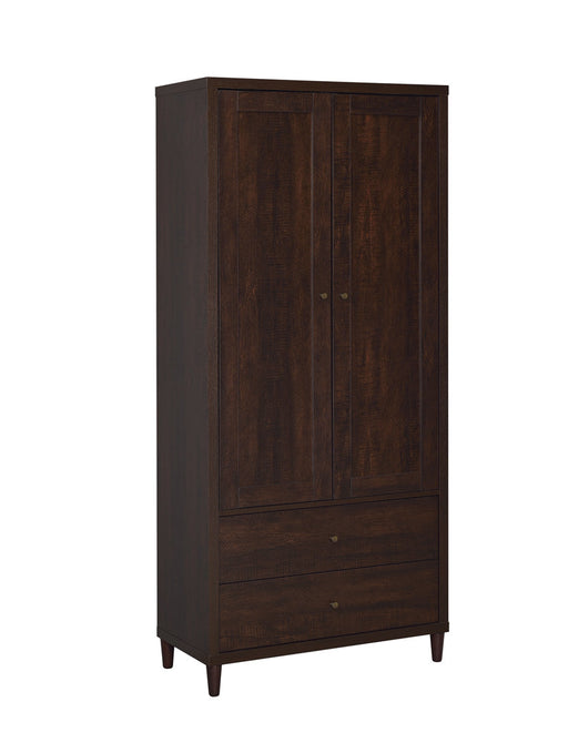 Coaster Wadeline 2-door Tall Accent Cabinet Rustic Tobacco Default Title