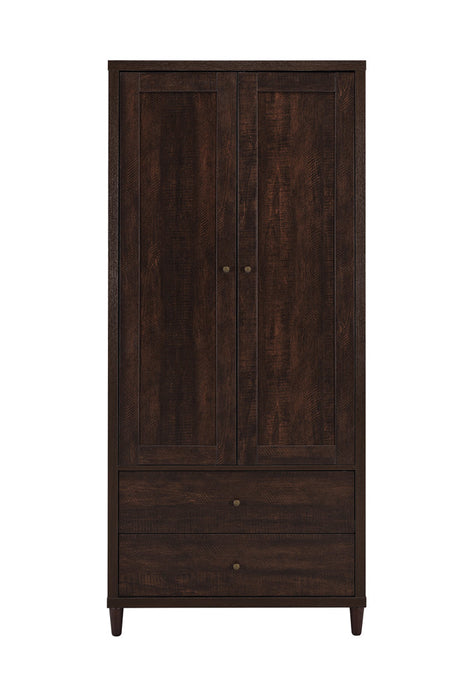 Coaster Wadeline 2-door Tall Accent Cabinet Rustic Tobacco Default Title