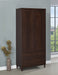 Coaster Wadeline 2-door Tall Accent Cabinet Rustic Tobacco Default Title