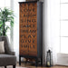 Coaster Lovegood 2-door Accent Cabinet Rich Brown and Black Default Title