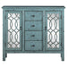 Coaster Rue 4-drawer Accent Cabinet Antique Blue Default Title