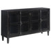 Coaster Sylvia 4-door Accent Cabinet Black Default Title