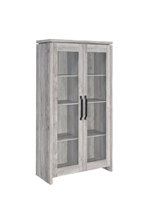 Coaster Alejo 2-door Tall Cabinet Grey Driftwood Default Title