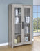 Coaster Alejo 2-door Tall Cabinet Grey Driftwood Default Title