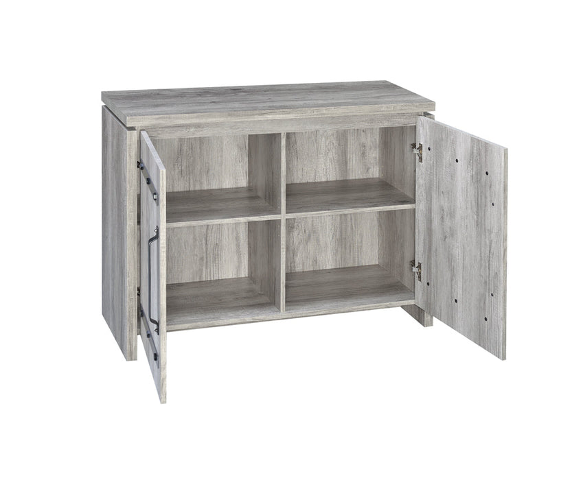 Coaster Enoch 2-door Accent Cabinet Grey Driftwood