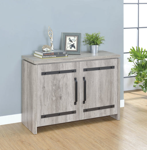 Coaster Enoch 2-door Accent Cabinet Grey Driftwood