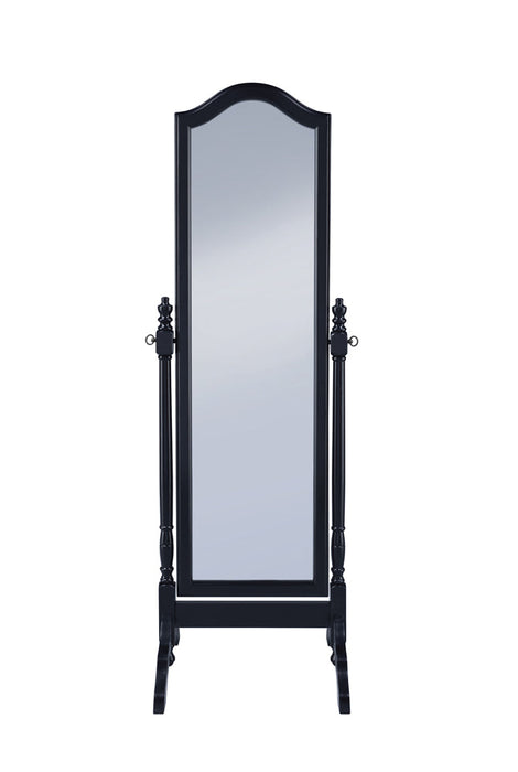 Coaster Cabot Rectangular Cheval Mirror with Arched Top Black