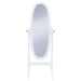 Coaster Foyet Oval Cheval Mirror White Default Title