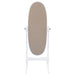 Coaster Foyet Oval Cheval Mirror White Default Title