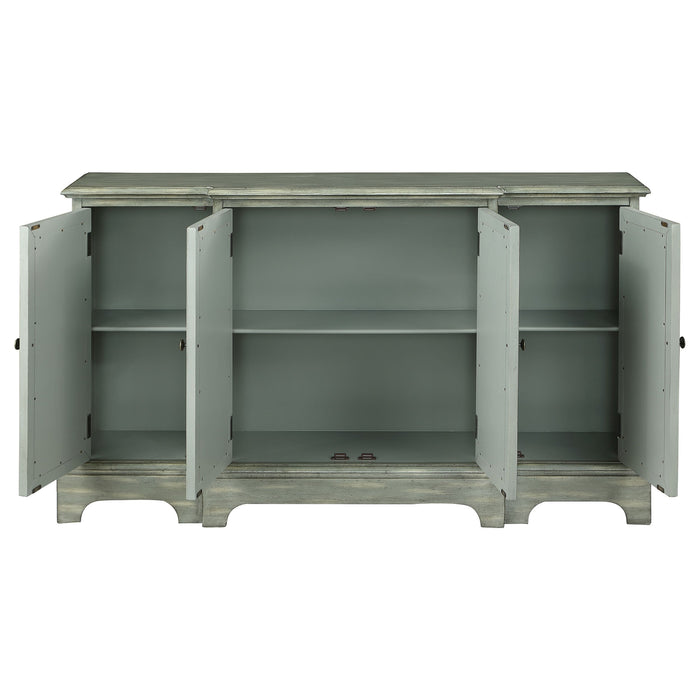 Coaster Erigeron 4-door Accent Cabinet Grey Default Title