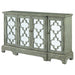 Coaster Erigeron 4-door Accent Cabinet Grey Default Title