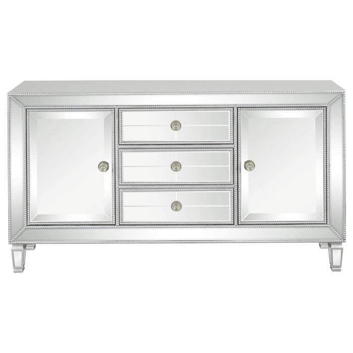 Coaster Leticia 3-drawer Accent Cabinet Silver Default Title