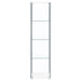 Coaster Bellatrix Rectangular 4-shelf Curio Cabinet White and Clear Default Title