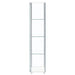 Coaster Bellatrix Rectangular 4-shelf Curio Cabinet White and Clear Default Title