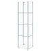 Coaster Bellatrix Rectangular 4-shelf Curio Cabinet White and Clear Default Title