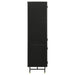 Coaster Santiago Rectangular 4-door Cabinet Matte Black Default Title