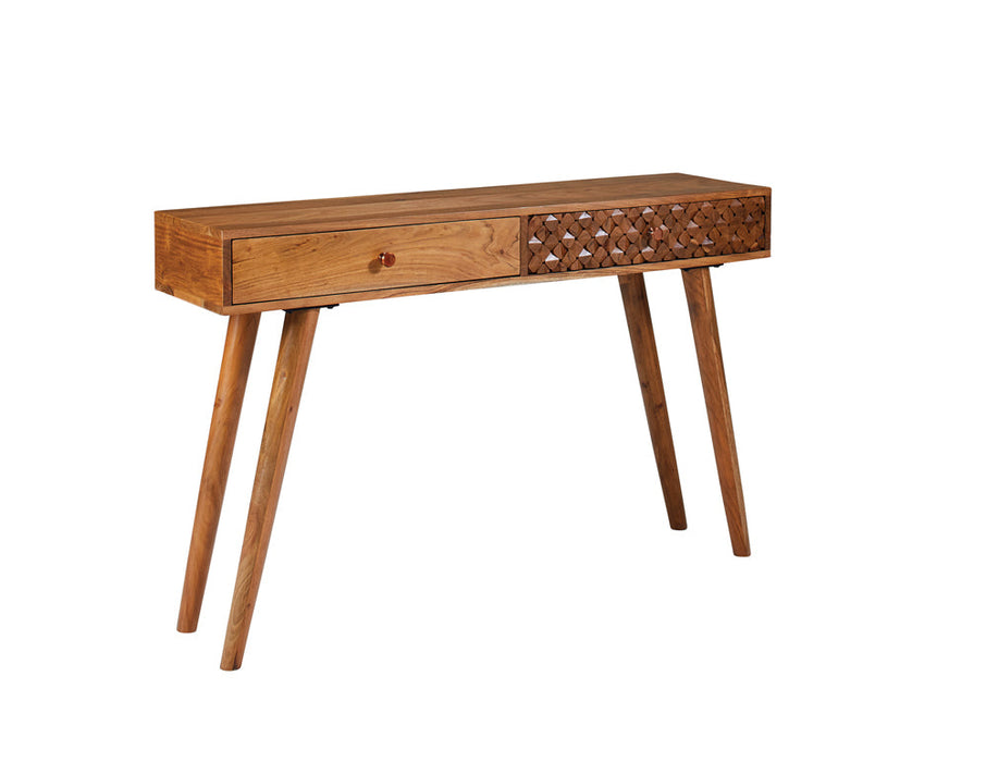 Coaster Lotus 2-drawer Console Table Natural Brown Default Title