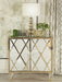 Coaster Astilbe 2-door Accent Cabinet Mirror and Champagne Default Title