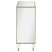 Coaster Lupin 2-door Accent Cabinet Mirror and Champagne Default Title