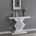 Coaster Andorra Console Table with LED Lighting Silver