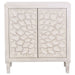 Coaster Clarkia Accent Cabinet with Floral Carved Door White Default Title