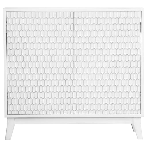 Coaster Gambon Rectangular 2-door Accent Cabinet White Default Title