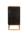 Coaster Zara 2-door Accent Cabinet Black Walnut and Gold Default Title