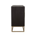 Coaster Zara 2-drawer Accent Cabinet Black Walnut and Gold Default Title