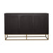 Coaster Zara 2-drawer Accent Cabinet Black Walnut and Gold Default Title