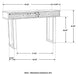 Coaster Draco Console Table with Hand Carved Drawers Natural Default Title