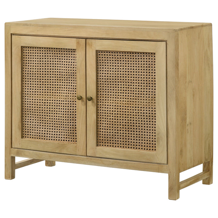 Coaster Zamora Rectangular 2-door Accent Cabinet Natural Default Title