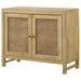 Coaster Zamora Rectangular 2-door Accent Cabinet Natural Default Title