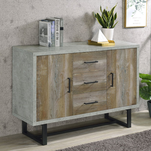Coaster Abelardo 3-drawer Accent Cabinet Weathered Oak and Cement Default Title