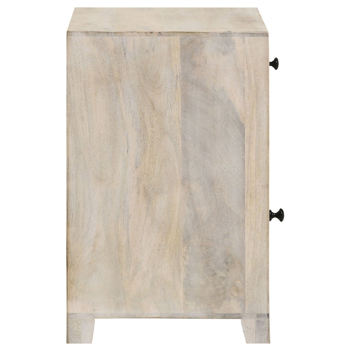 Coaster August 1-door Accent Cabinet White Washed Default Title