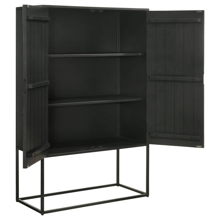 Coaster Jenna 2-door Accent Cabinet Black Default Title