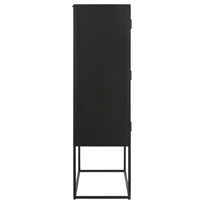 Coaster Jenna 2-door Accent Cabinet Black Default Title