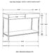 Coaster Rubeus 2-drawer Console Table with Open Shelf White Washed Default Title