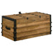 Coaster Simmons Rectangular Storage Trunk Natural and Black Default Title