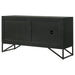 Coaster Riddell 3-door Accent Cabinet Black Default Title