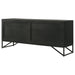 Coaster Riddell 4-door Accent Cabinet Black Default Title