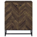 Coaster Carolyn 2-door Accent Cabinet Rustic Oak and Gunmetal Default Title