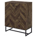 Coaster Carolyn 2-door Accent Cabinet Rustic Oak and Gunmetal Default Title