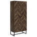 Coaster Carolyn 2-door Accent Cabinet Rustic Oak and Gunmetal Default Title