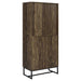 Coaster Carolyn 2-door Accent Cabinet Rustic Oak and Gunmetal Default Title