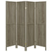 Coaster Deepika 4-panel Folding Screen Grey Driftwood Default Title