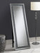 Coaster Carisi Rectangular Standing Mirror with LED Lighting Silver